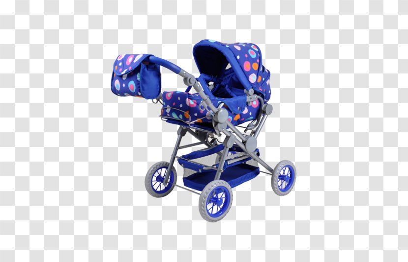 blue doll stroller