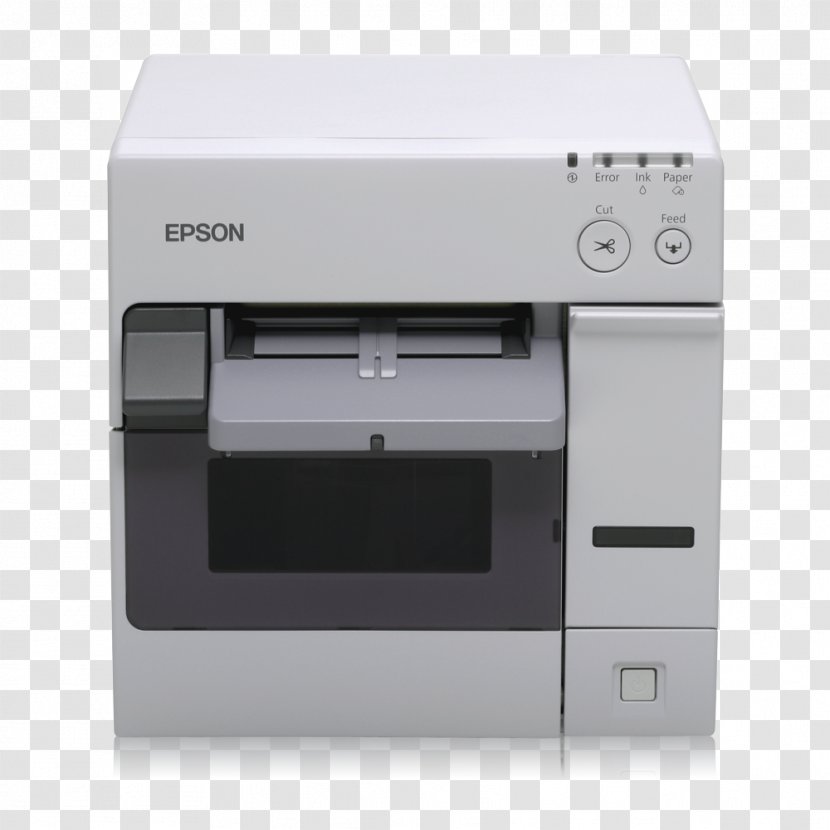 Label Printer Epson Printing - Tm C3400 Transparent PNG