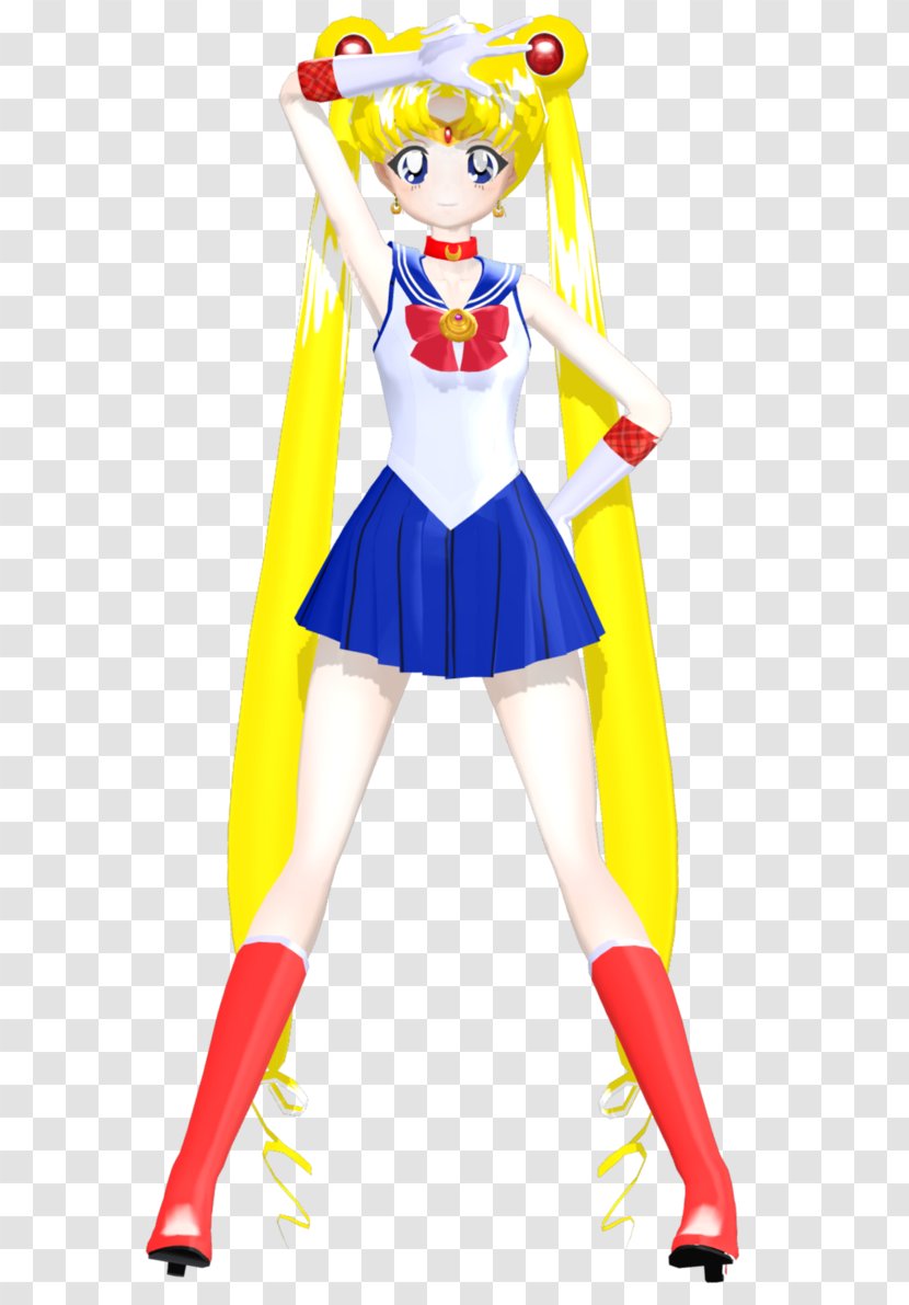 Sailor Moon Mars Chibiusa MikuMikuDance - Cartoon Transparent PNG