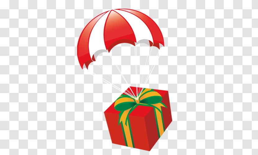 Gift Parachute Box Clip Art Transparent PNG