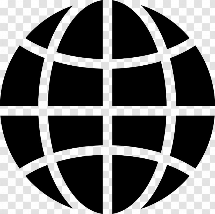 Symbol Earth Globe - Monochrome Transparent PNG