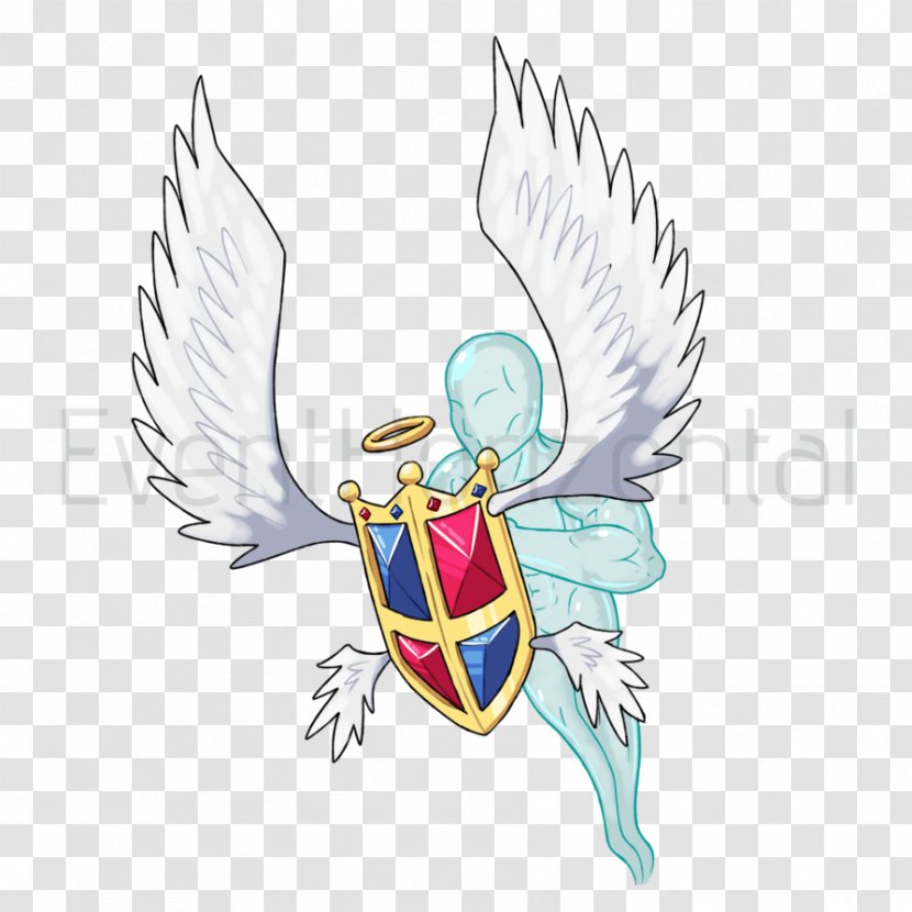 Legendary Creature Beak Supernatural Clip Art - Watercolor - Guardian Angel Transparent PNG