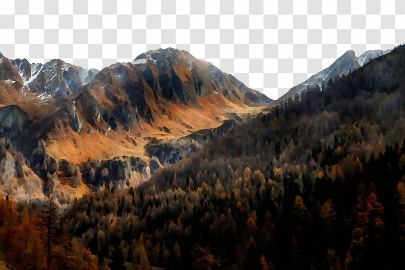 Mountainous Landforms Mountain Nature Range Wilderness - Highland - Hill Sky Transparent PNG