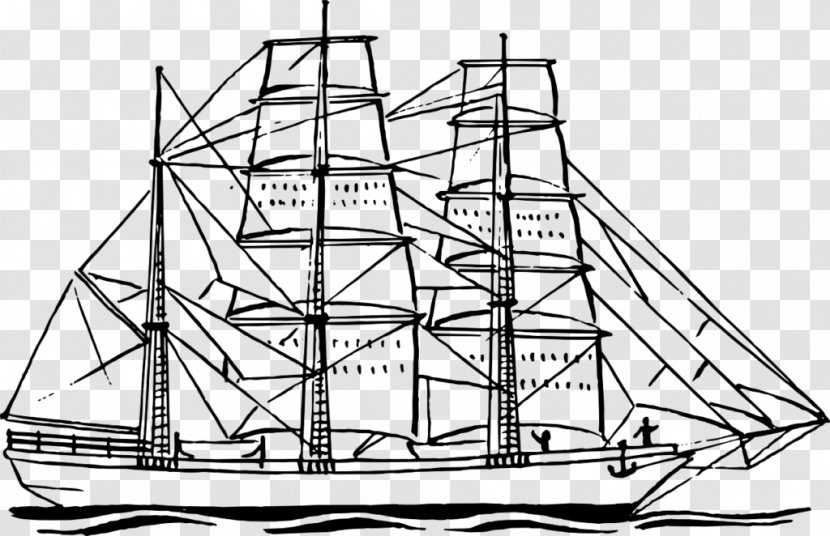 Sailing Ship Clip Art - Manila Galleon Transparent PNG