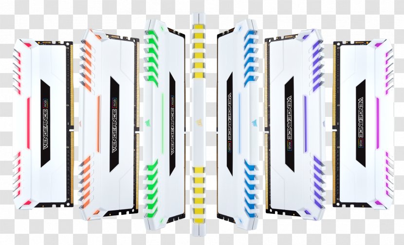 DDR4 SDRAM Corsair Components RGB Color Model Computer Memory - Gskill - White Aura Transparent PNG