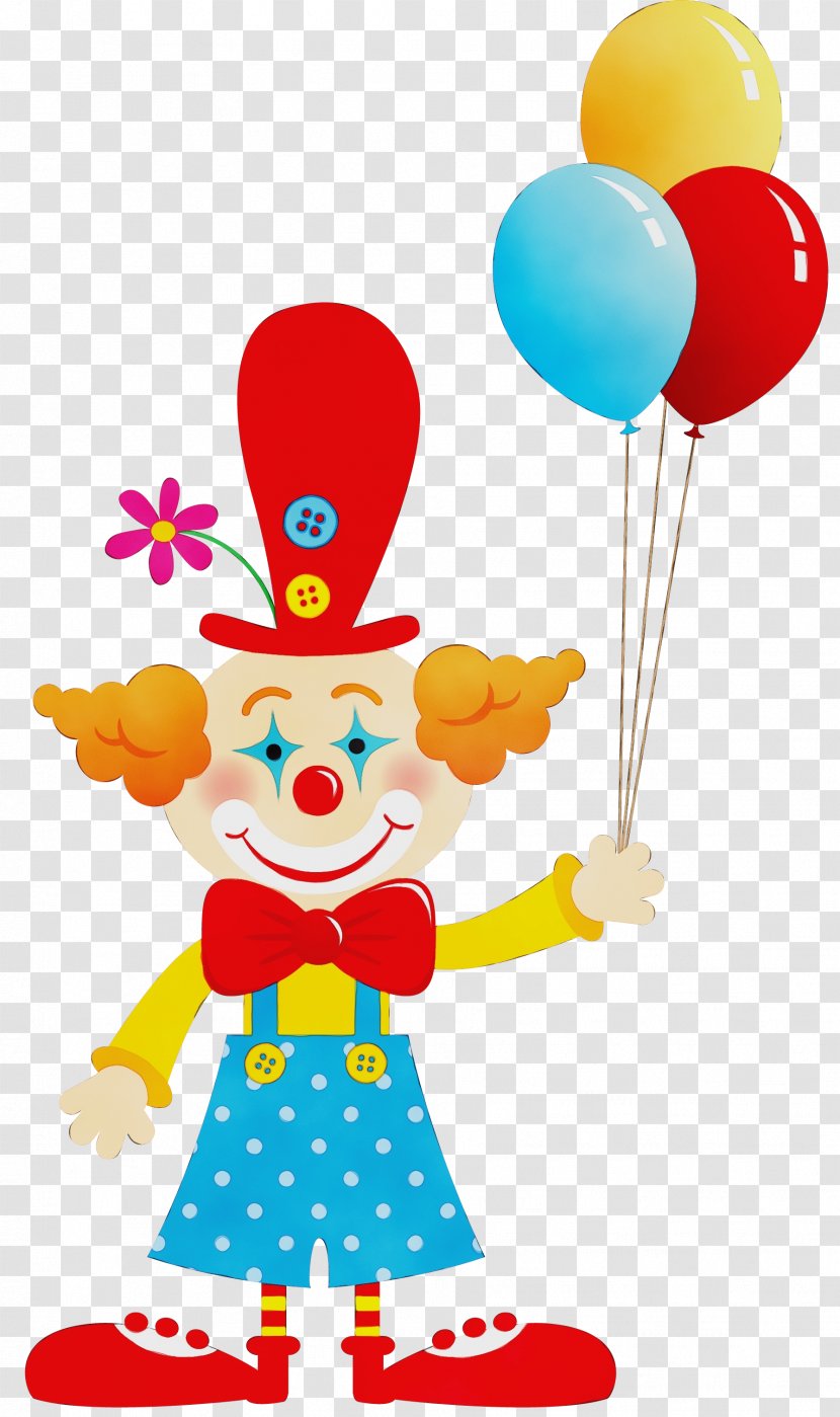 Balloon Clown Party Supply Clip Art Performing Arts Transparent PNG
