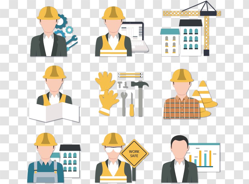 Architectural Engineering Construction Worker Icon - Professional - Workers Vector Icons Transparent PNG