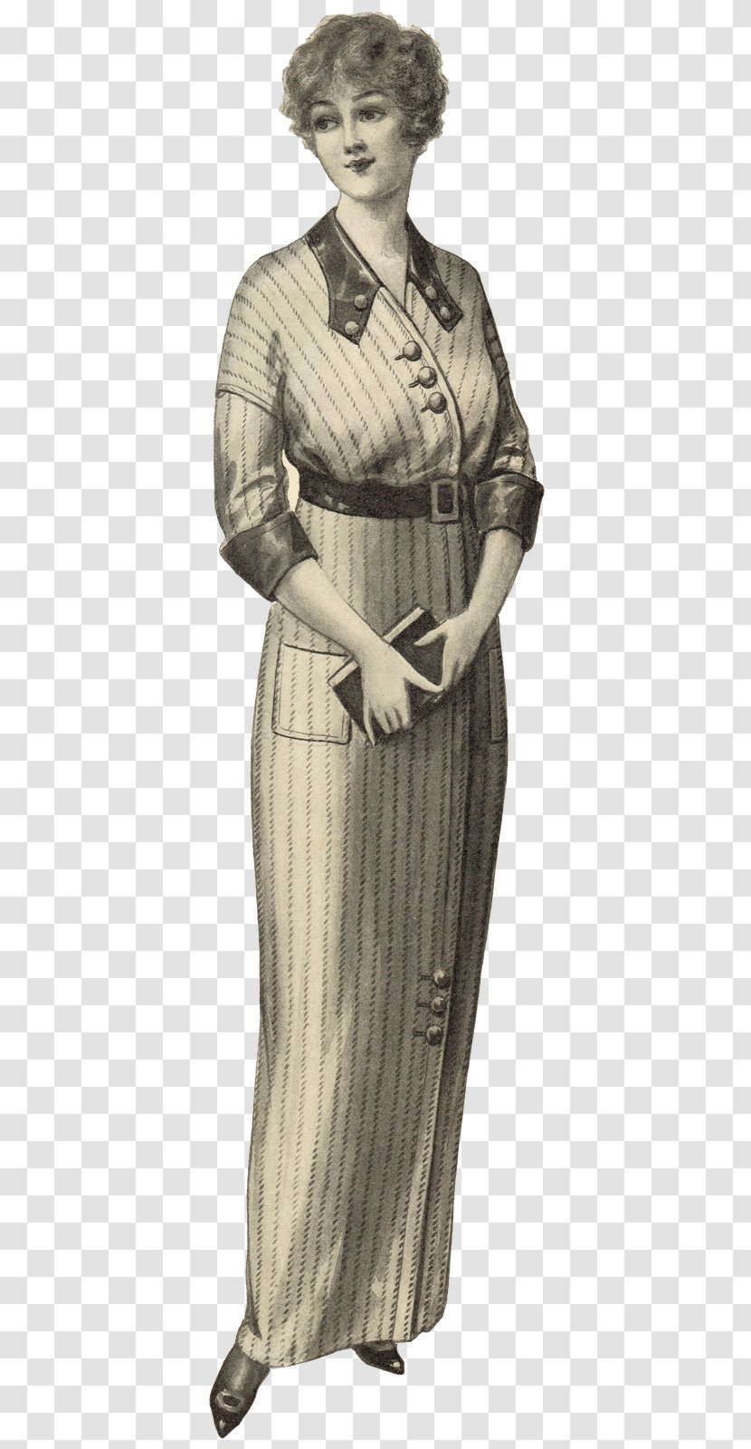 Dress 1900s In Western Fashion Hat - Figurine Transparent PNG