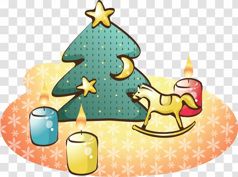 Christmas Tree Candle - New Year Transparent PNG