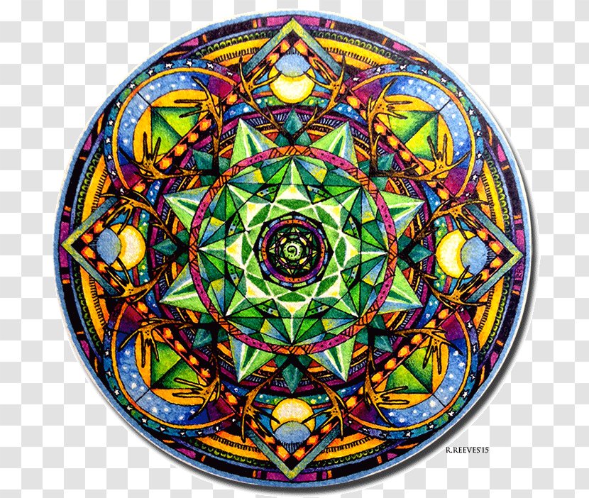 Mandala Drawing Kaleidoscope Circle YouTube - Glass Transparent PNG