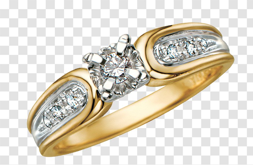 Wedding Ring Gold Diamond - Marriage - Decorated Material Transparent PNG
