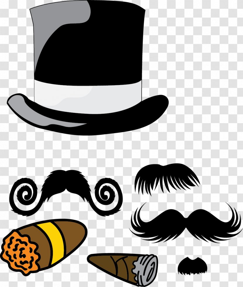 Hat Moustache Beard - Fashion Transparent PNG