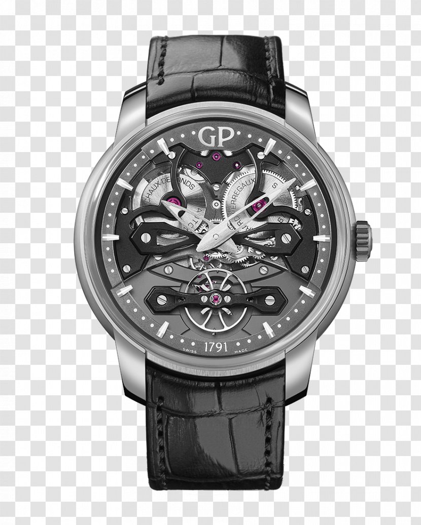 Girard-Perregaux Watch Tourbillon Salon International De La Haute Horlogerie Brand - Platinum Transparent PNG