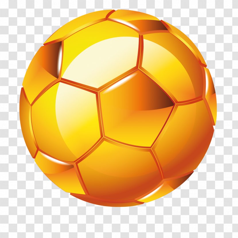 Football Illustration - Sphere - Golden Transparent PNG