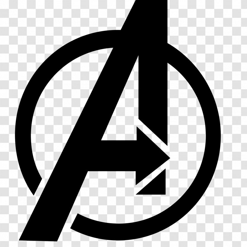 Thor Clint Barton Logo Hulk Decal - Black And White - Shield Transparent PNG