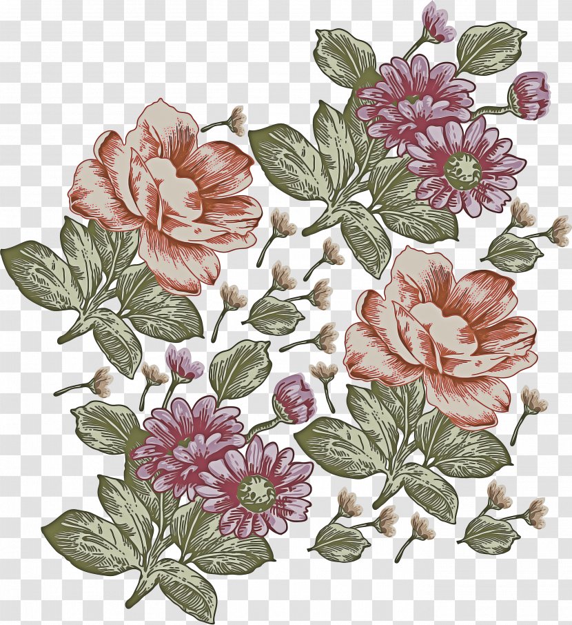 Floral Flower Background - Plant - Rosa Dumalis Gallica Transparent PNG