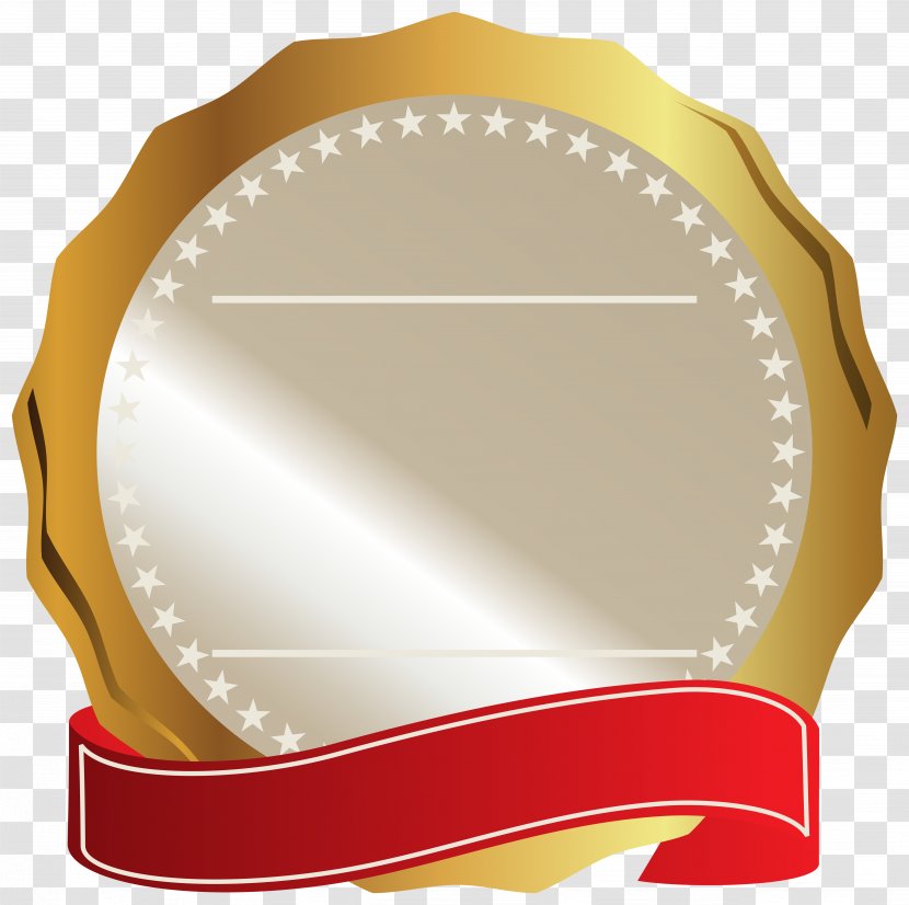 Ribbon Gold Clip Art - Oval - Seal Cliparts Transparent PNG