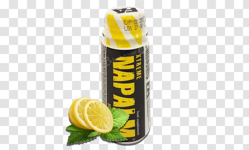 Napalm Shooter Orange Drink Dietary Supplement Nutrition - Lemon Mint Transparent PNG