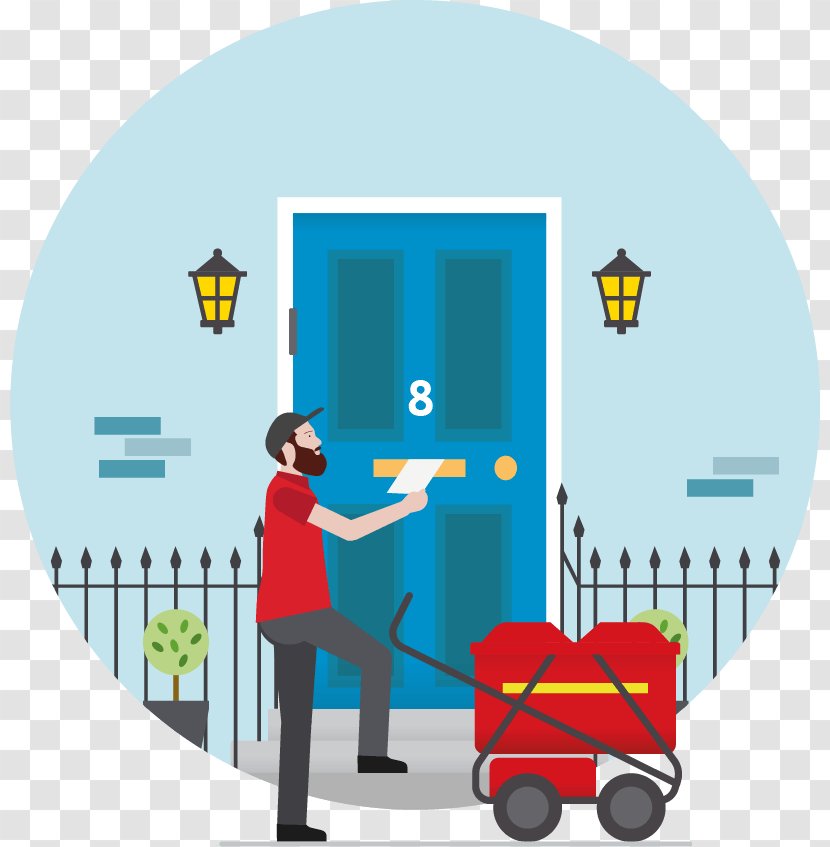 Door-to-door Flyer Royal Mail - Play - Door Transparent PNG