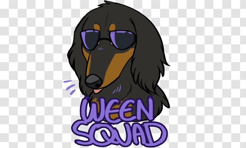 Dachshund Dog Breed T-shirt Glasses - Purple Transparent PNG
