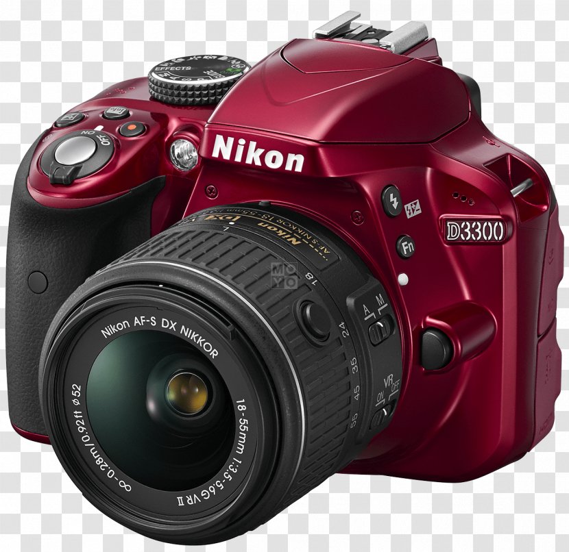Nikon D3300 AF-S DX Zoom-Nikkor 18-55mm F/3.5-5.6G Nikkor 35mm F/1.8G Digital SLR Format - Afs Dx F18g - Camera Transparent PNG