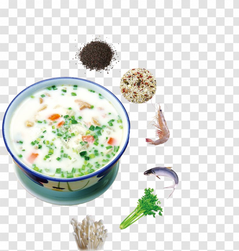Congee Allium Fistulosum Garlic Chives Vegetable - Soup - Corn Porridge Seafood Fish Transparent PNG