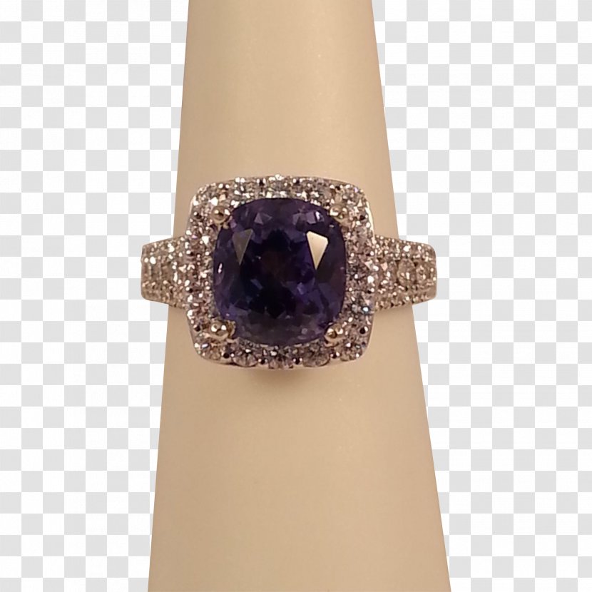 Jewellery Gemstone Ring Sapphire Amethyst - Diamon Transparent PNG