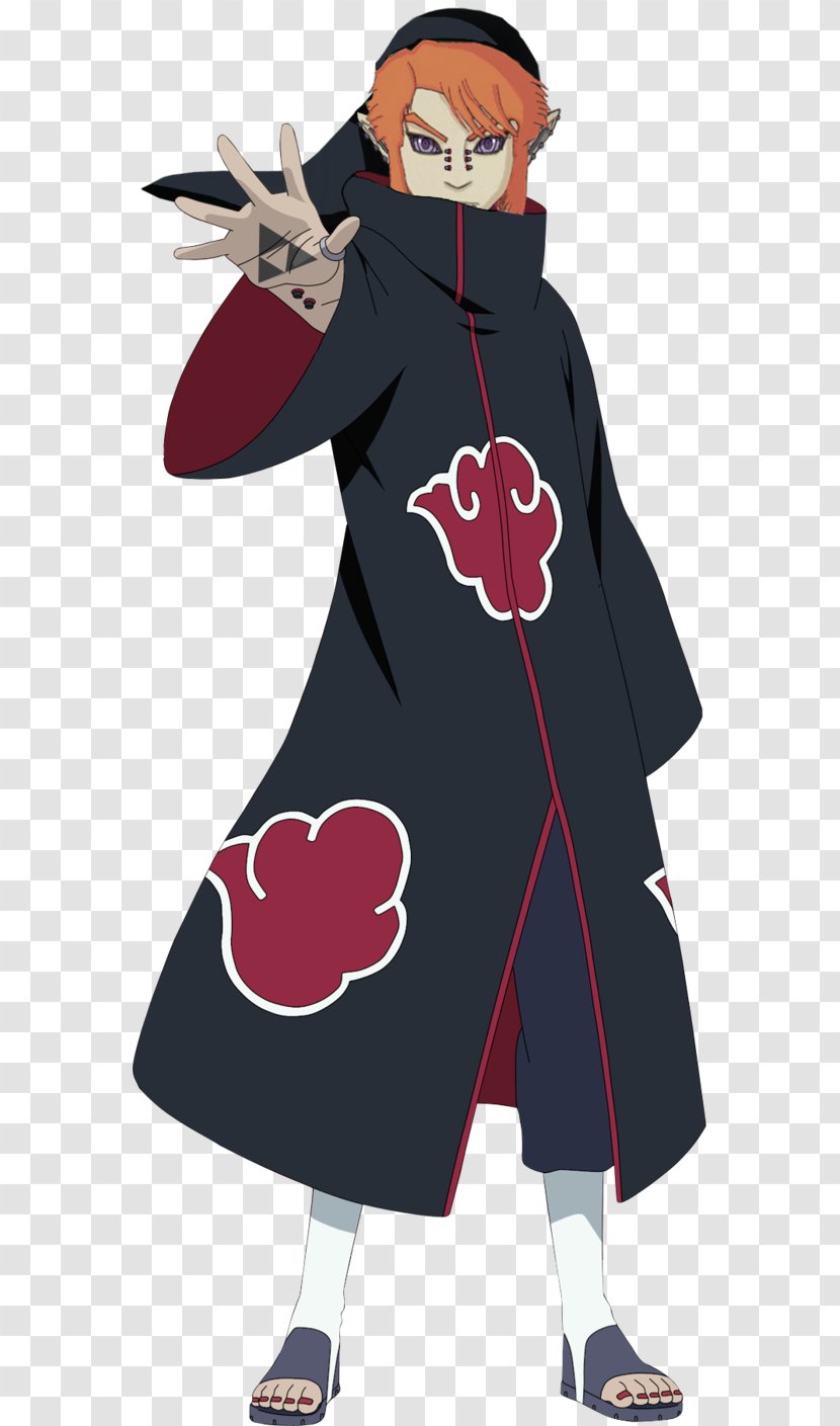 Konan Pain Akatsuki Itachi Uchiha Yahiko - Silhouette - Naruto Transparent PNG
