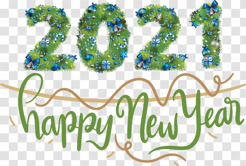 2021 New Year Happy New Year Transparent PNG