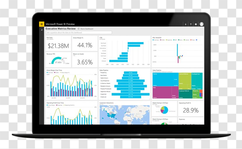 Power BI Business Intelligence Microsoft Analytics - Computer Program Transparent PNG