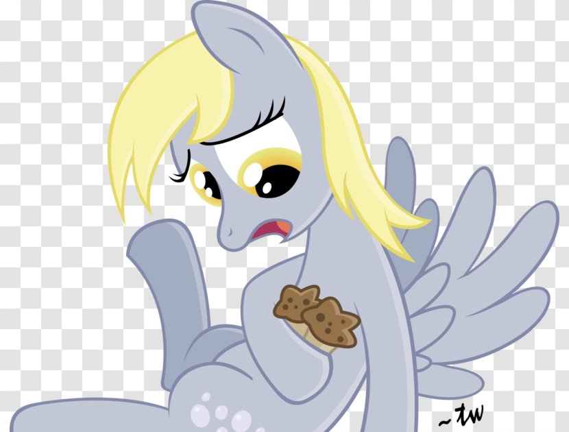 Pony Derpy Hooves Muffin Horse - Watercolor Transparent PNG