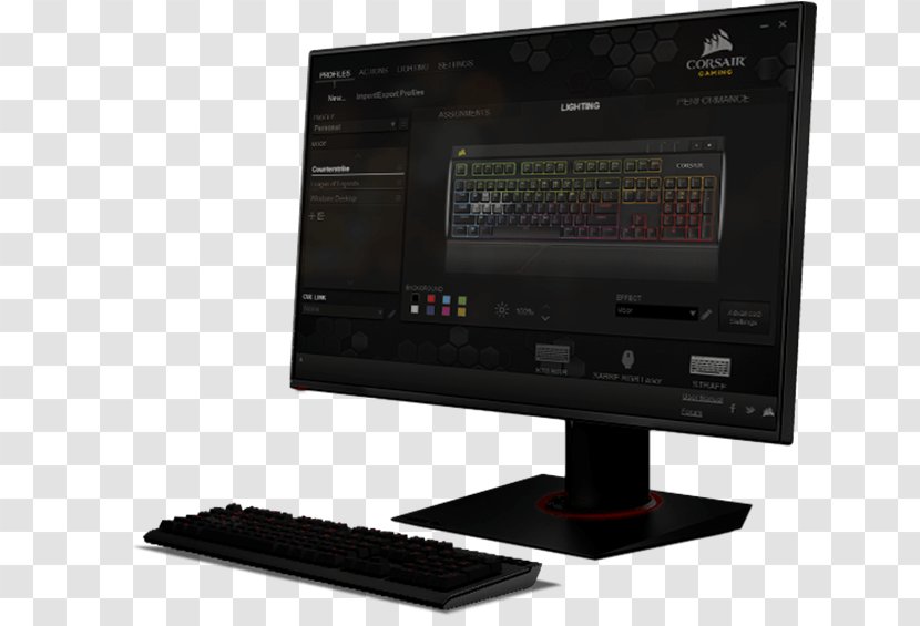 Computer Keyboard Monitors Mouse Corsair - Multimedia - STRAFE18333976 Gaming STRAFEQuiet Pc Transparent PNG