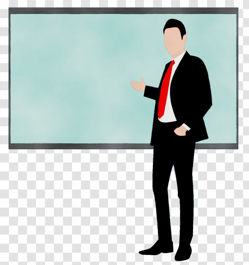 Standing Businessperson Suit Whiteboard Formal Wear - Paint - Gesture Gentleman Transparent PNG