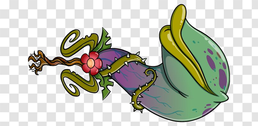 Vegetable Cartoon - Carnivorous Plant - Mighty Magiswords Transparent PNG