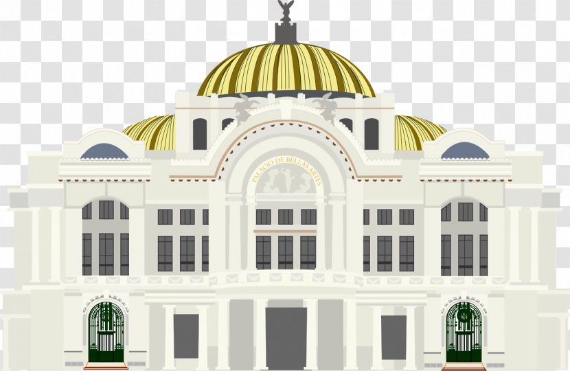 Palacio De Bellas Artes, Mexico City Fine Arts Drawing Paper Dandy's Horrorgami - Frame - Painting Transparent PNG