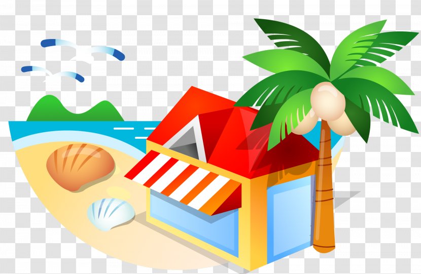 Sandy Beach Hut - Energy - Vector Material Huts Transparent PNG