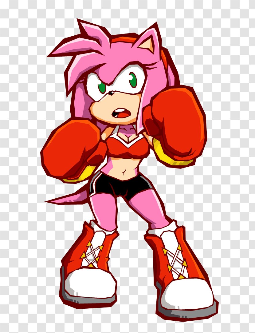 Sonic Battle Amy Rose The Hedgehog 2 Shadow - Cartoon - Watercolor Transparent PNG
