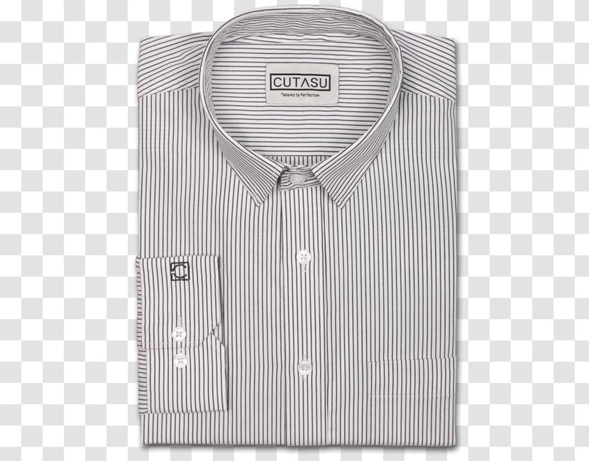 Dress Shirt Collar Clothing Sleeve - Grey Transparent PNG