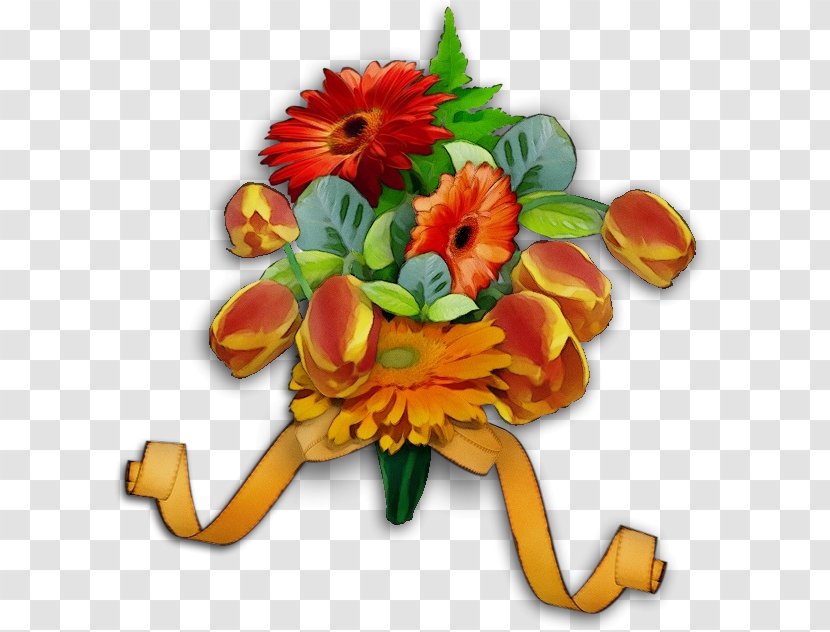 Orange - Cut Flowers - Gerbera Petal Transparent PNG