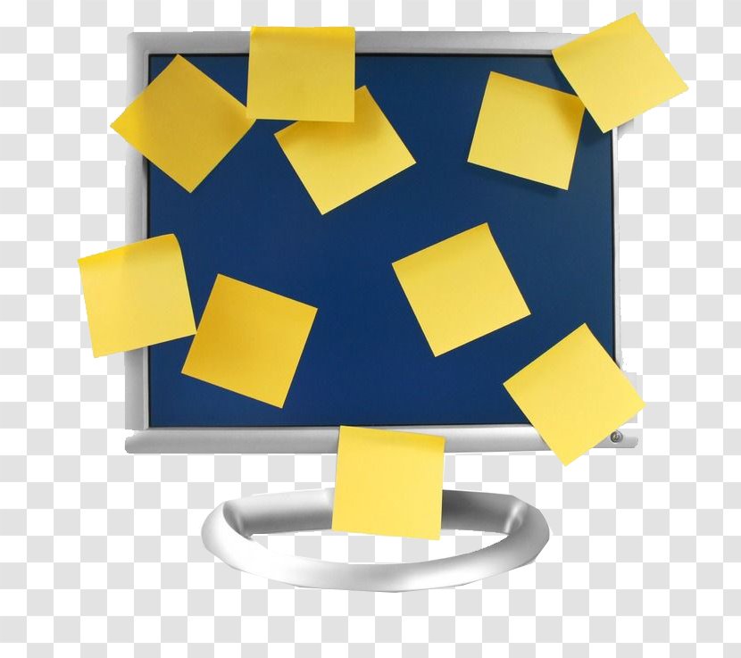 Post-it Note Laptop Computer Monitor - Project - Plastered Convenience Of The Transparent PNG
