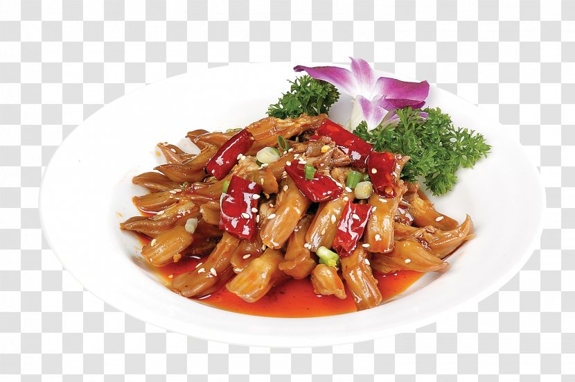 Twice Cooked Pork Red Cooking Kung Pao Chicken Chinese Cuisine Sichuan - Thai - Spicy Luya Tongue Transparent PNG