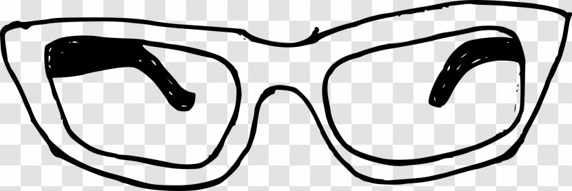 Clip Art Drawing Glasses Television Line - Goggles Cartoon Safety Transparent PNG