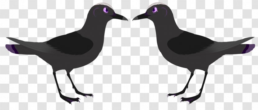 Eurasian Magpie Silhouette Beak - Purple Transparent PNG