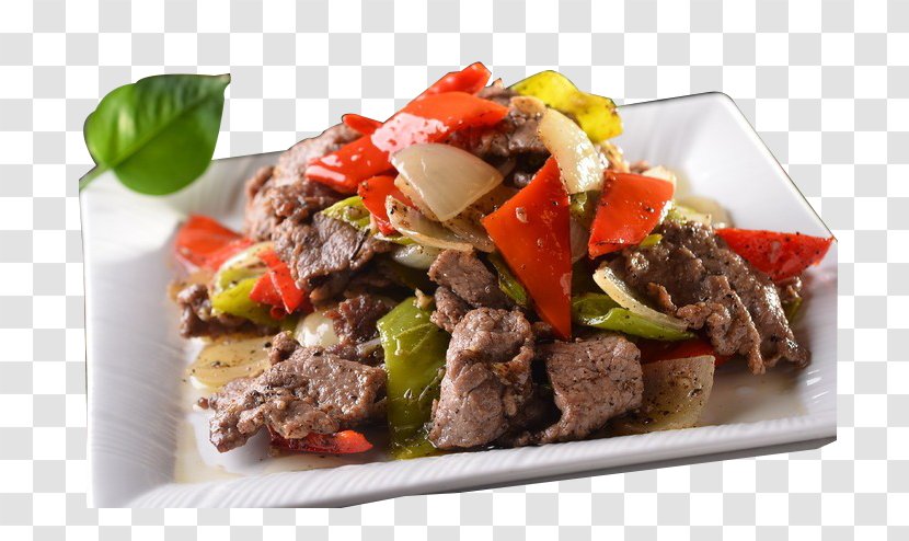 Thai Cuisine Pot Roast Steak Fried Rice Vegetable - Beef With Pepper Transparent PNG