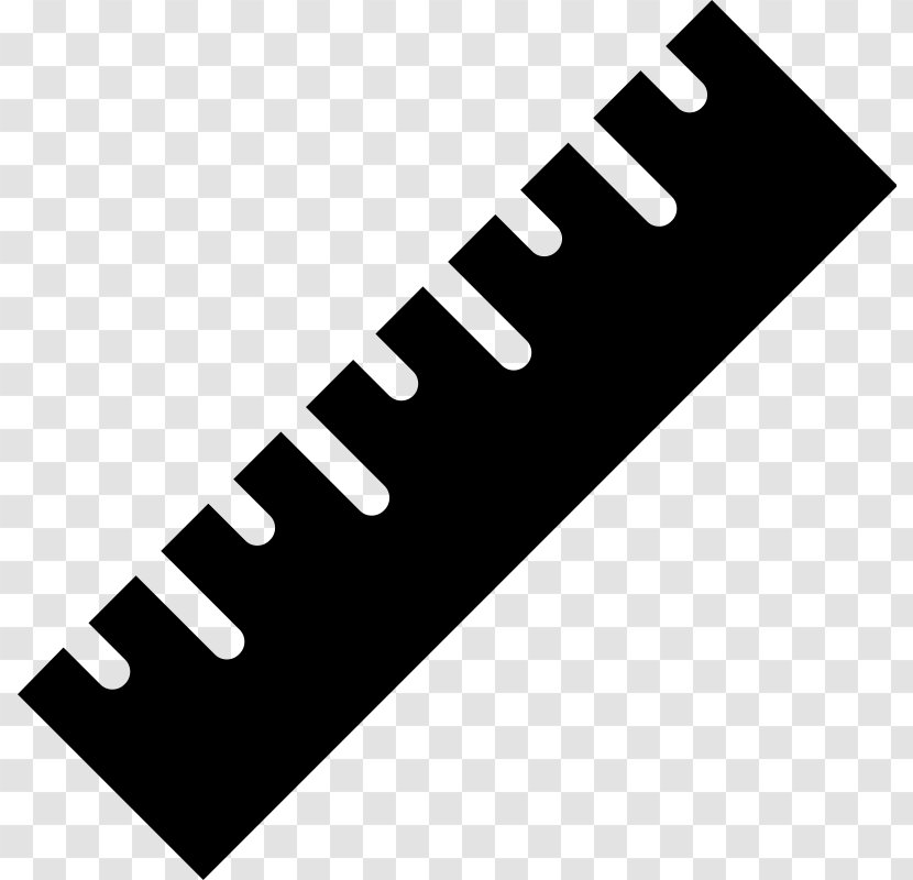 Ruler Measurement - Black And White - Line Transparent PNG