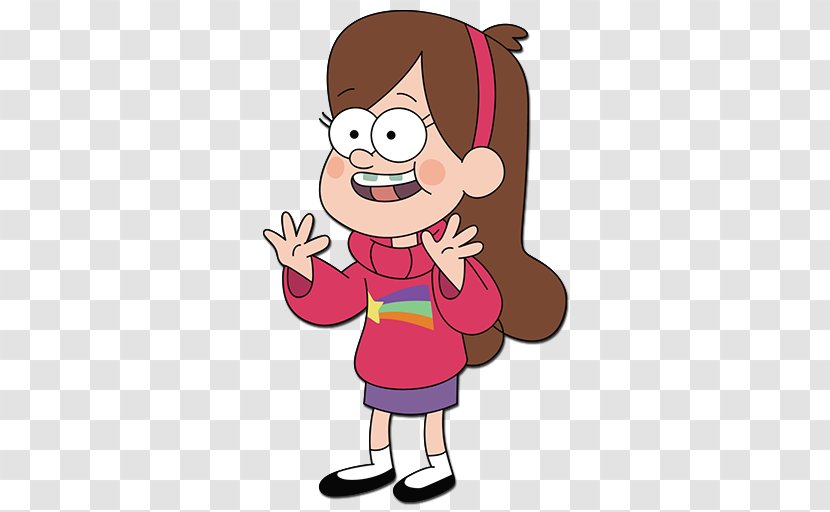 Mabel Pines Dipper Grunkle Stan Animated Series Character - Silhouette - Watercolor Transparent PNG