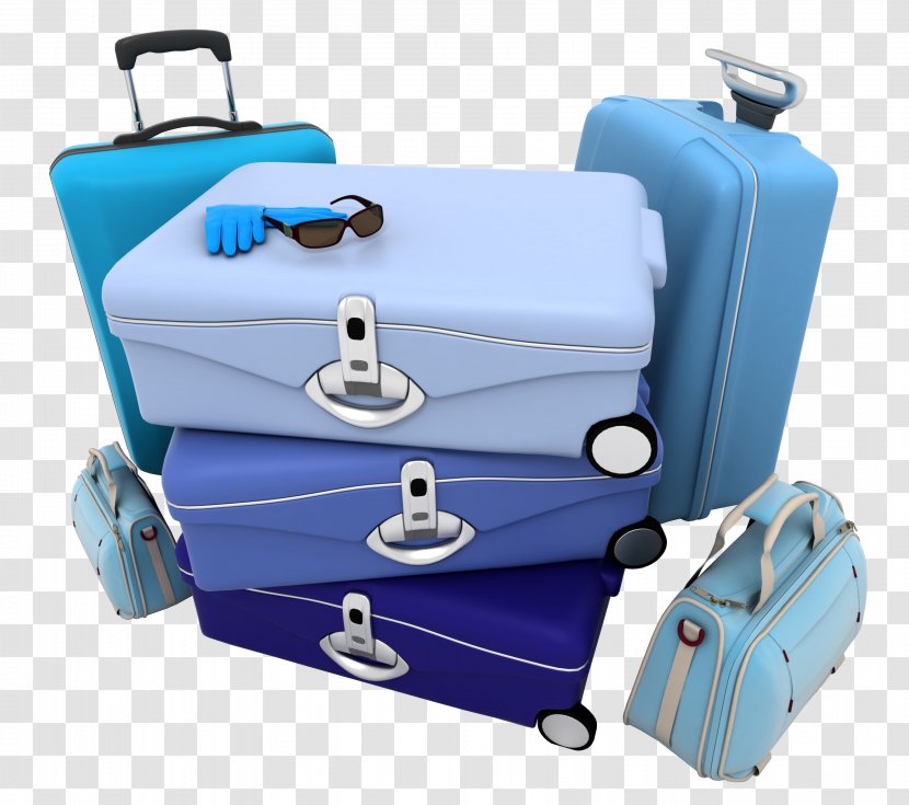 Suitcase Travel Baggage - A Bunch Of Luggage Transparent PNG