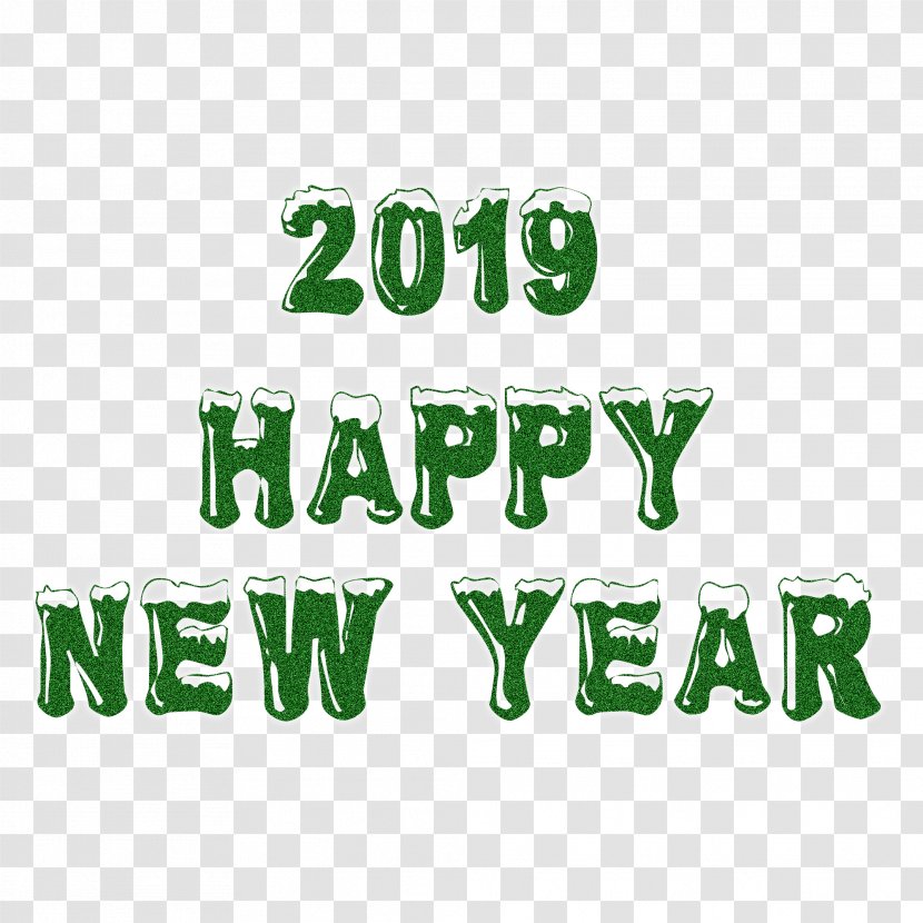 Happy New Year 2019 - Grass - Green Snow.Others Transparent PNG