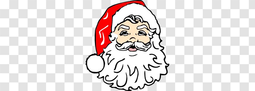 Santa Claus Father Christmas Gift Clip Art - Heart - Beard Cliparts Transparent PNG