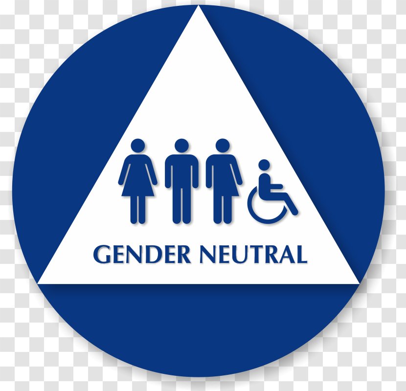 Unisex Public Toilet Bathroom Gender Neutrality - Teeth Whitening Sign Transparent PNG
